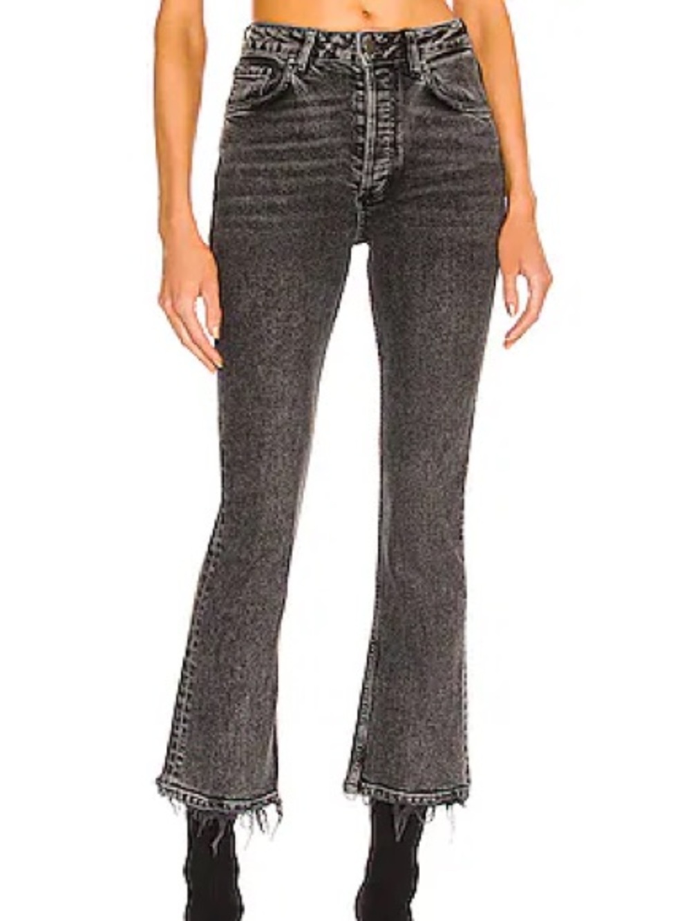 Anine Bing Lara Washed Black denim jeans